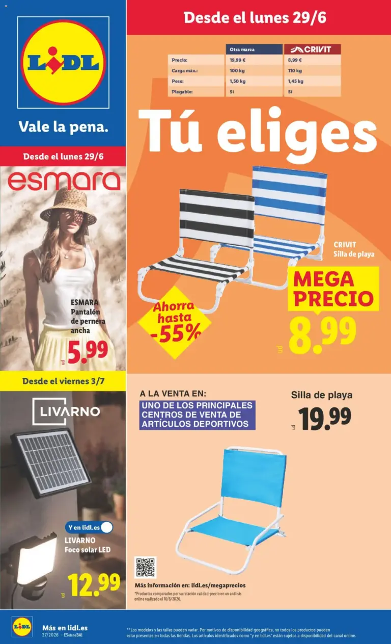 Lidl folleto de bazar del 29/06/2026