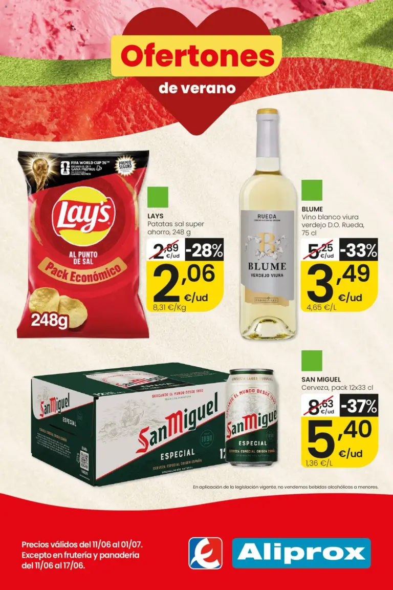 Eroski ofertones de verano aliprox del 11/06/2026