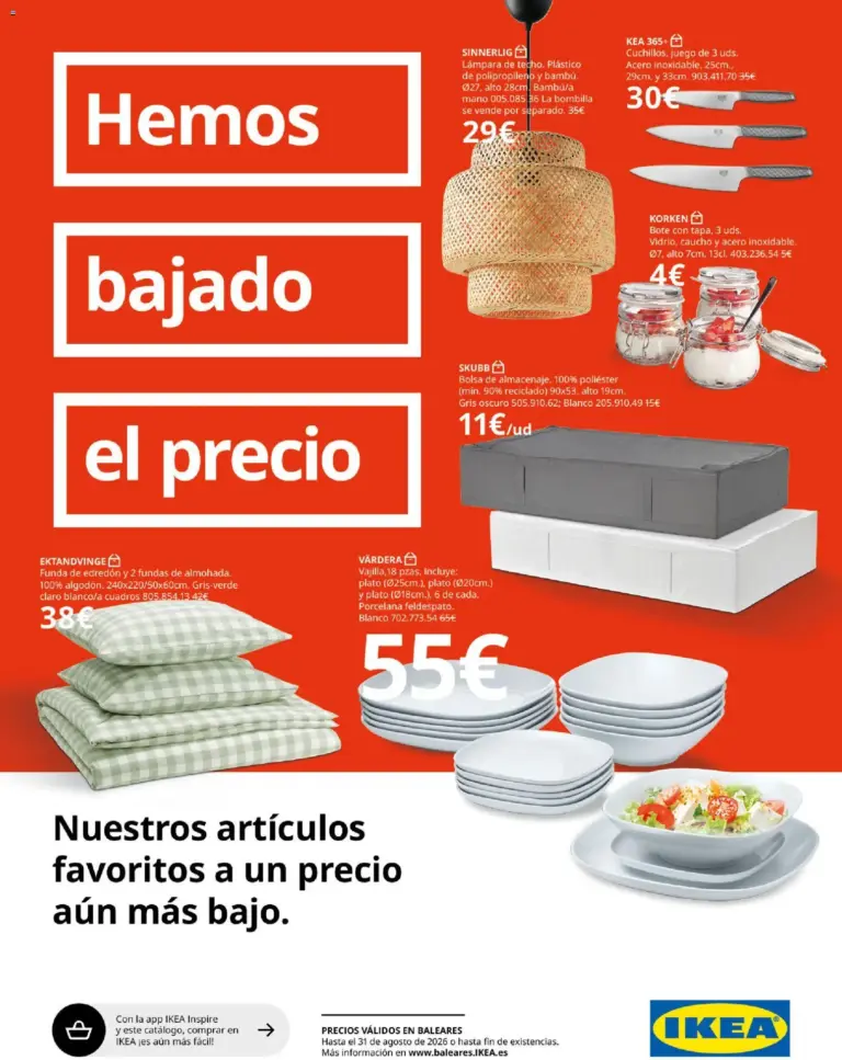 Ikea - hemos bajado el precio del 01/04/2026
