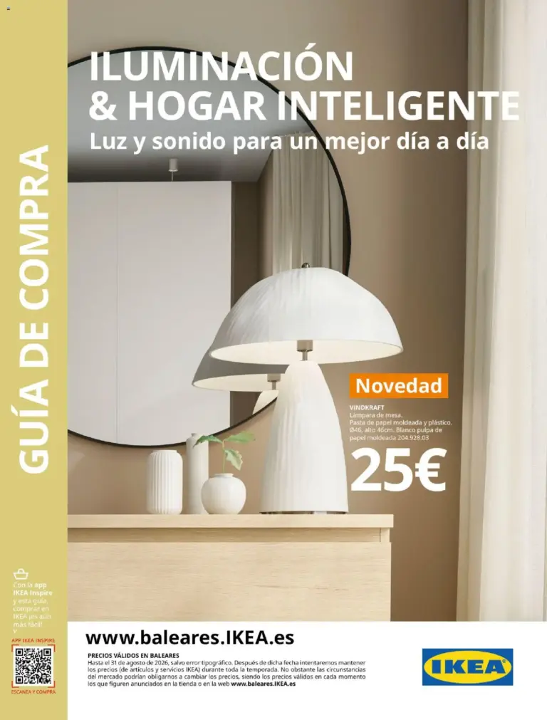 Ikea iluminación y hogar inteligente del 06/03/2026