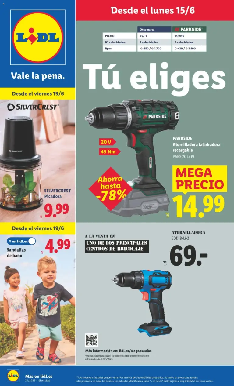 Lidl folleto de bazar del 15/06/2026