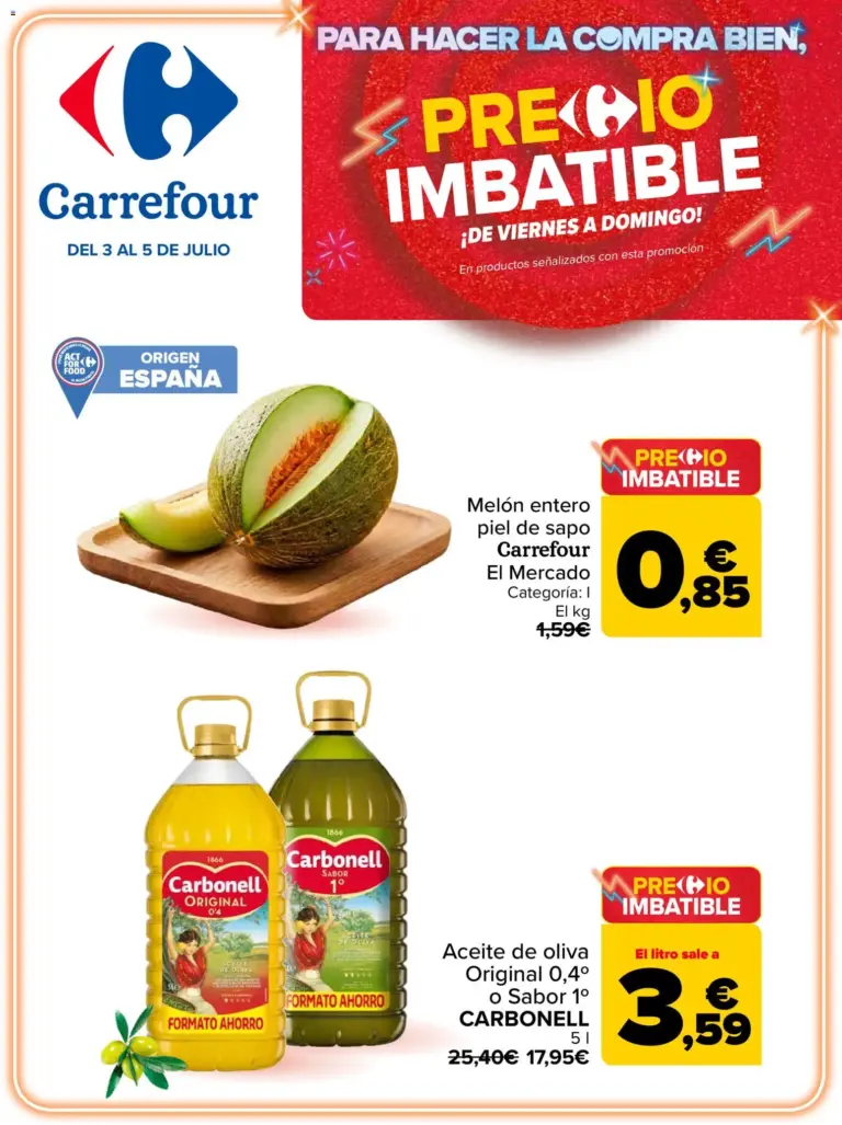 Carrefour precio imbatible del 03/07/2026