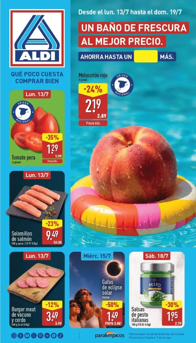 Aldi folleto península del 13/07/2026