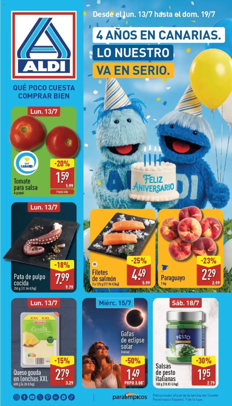 Aldi folleto canarias del 13/07/2026