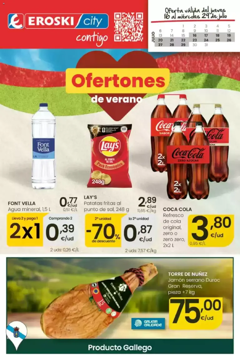 Eroski ofertones de verano del 16/07/2026