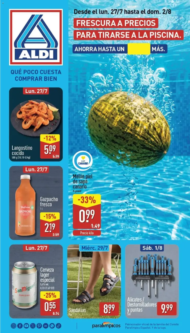 Aldi folleto canarias del 27/07/2026