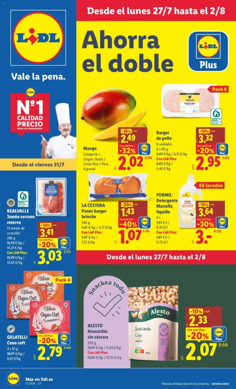 Lidl folleto del 27/07/2026