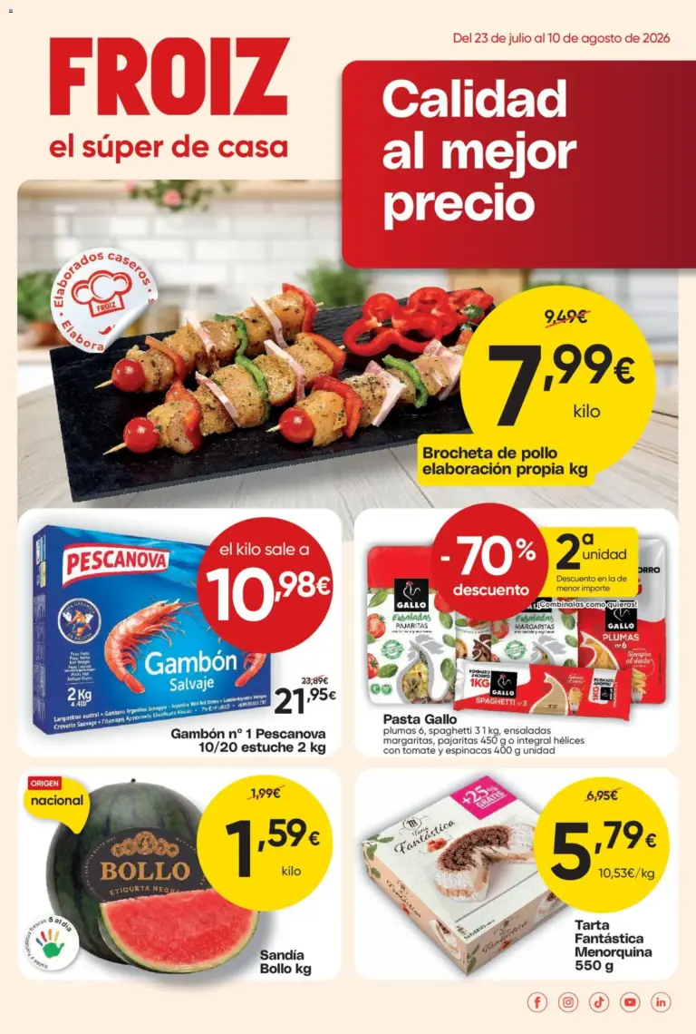 Froiz folleto del 23/07/2026