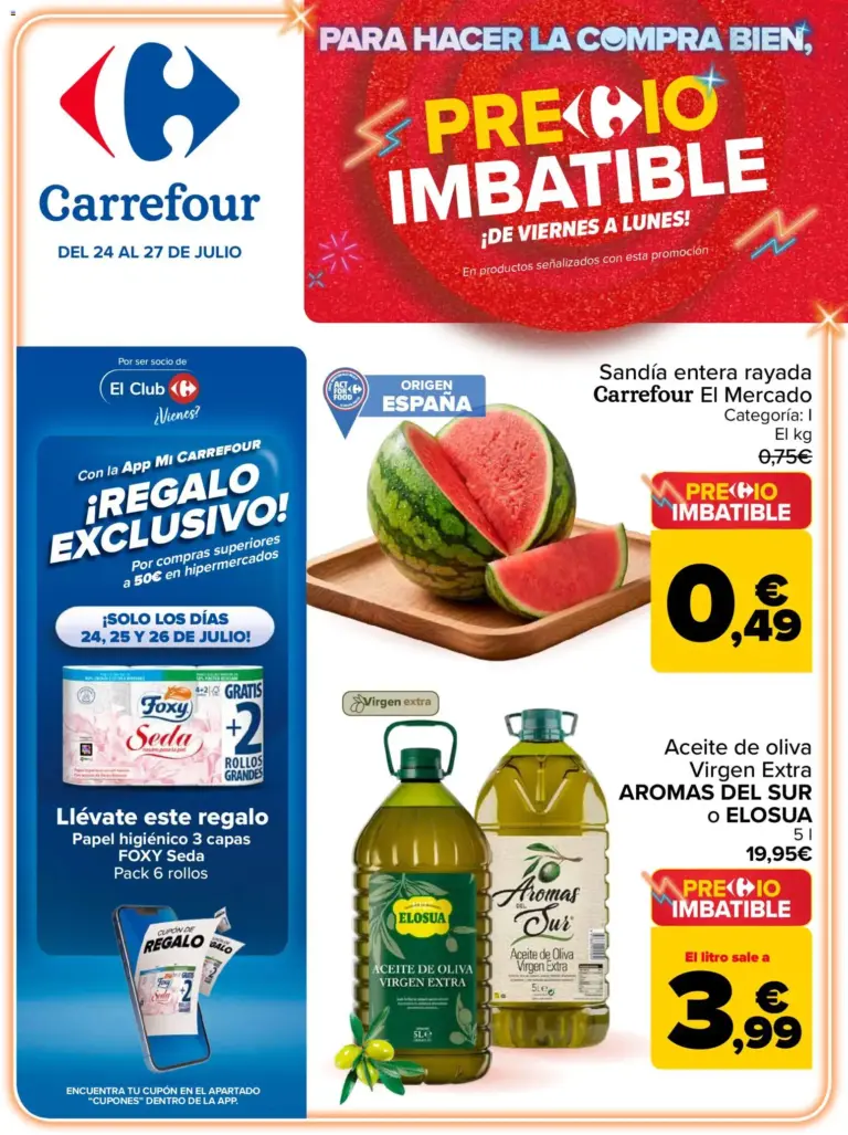 Carrefour precio imbatible del 24/07/2026