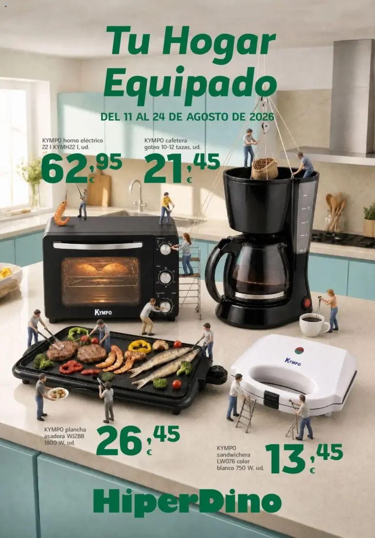 Hiperdino tu hogar equipado del 11/08/2026