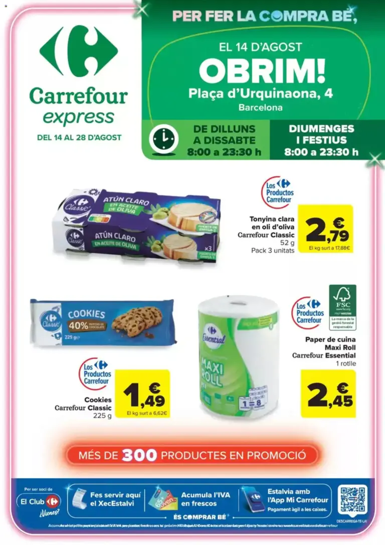 Carrefour express folleto 14/08/2026 - 28/08/2026