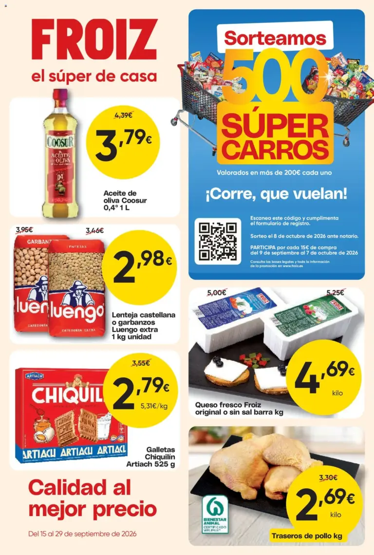 Froiz folleto del 15/09/2026