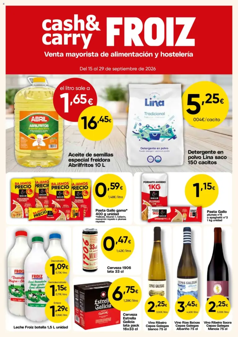 Froiz - folleto cash del 15/09/2026