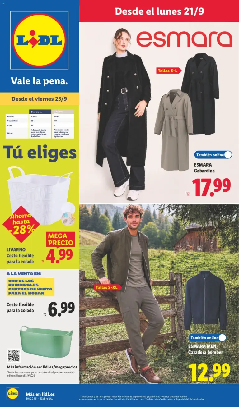 Lidl folleto de bazar del 21/09/2026