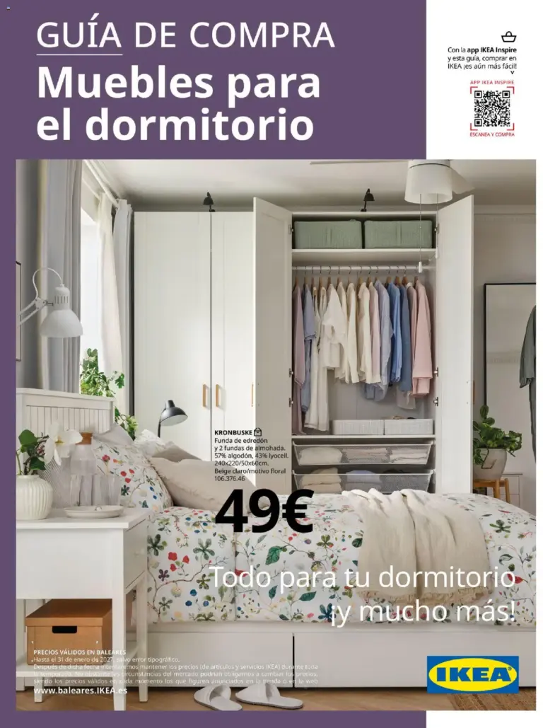 Ikea - muebles para el dormitorio del 01/09/2026