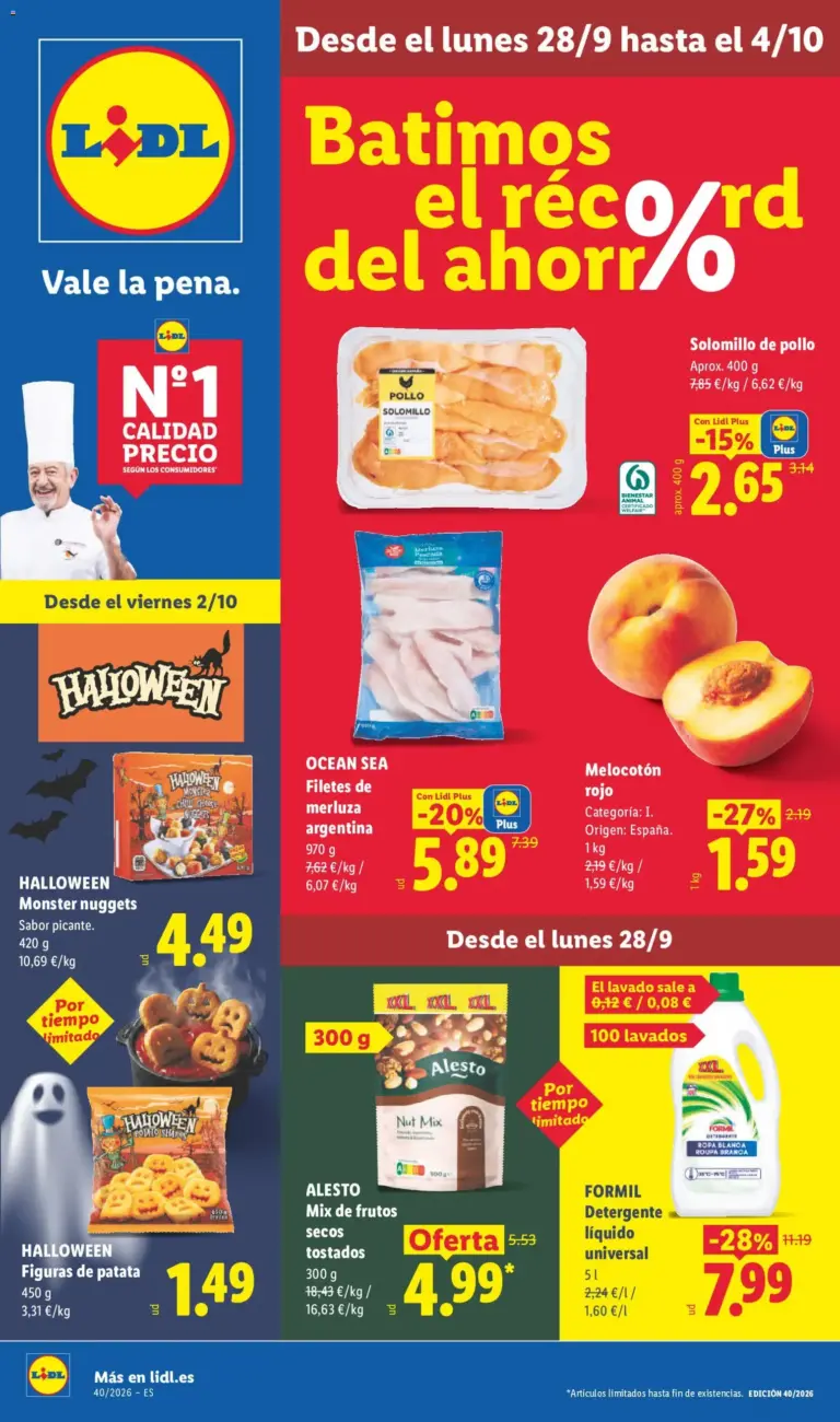Lidl folleto del 28/09/2026