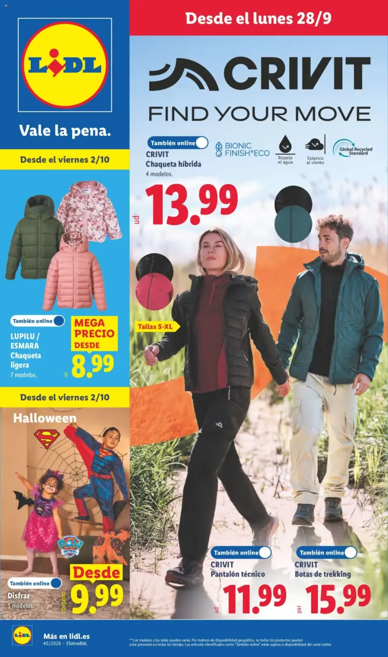 Lidl folleto de bazar del 28/09/2026