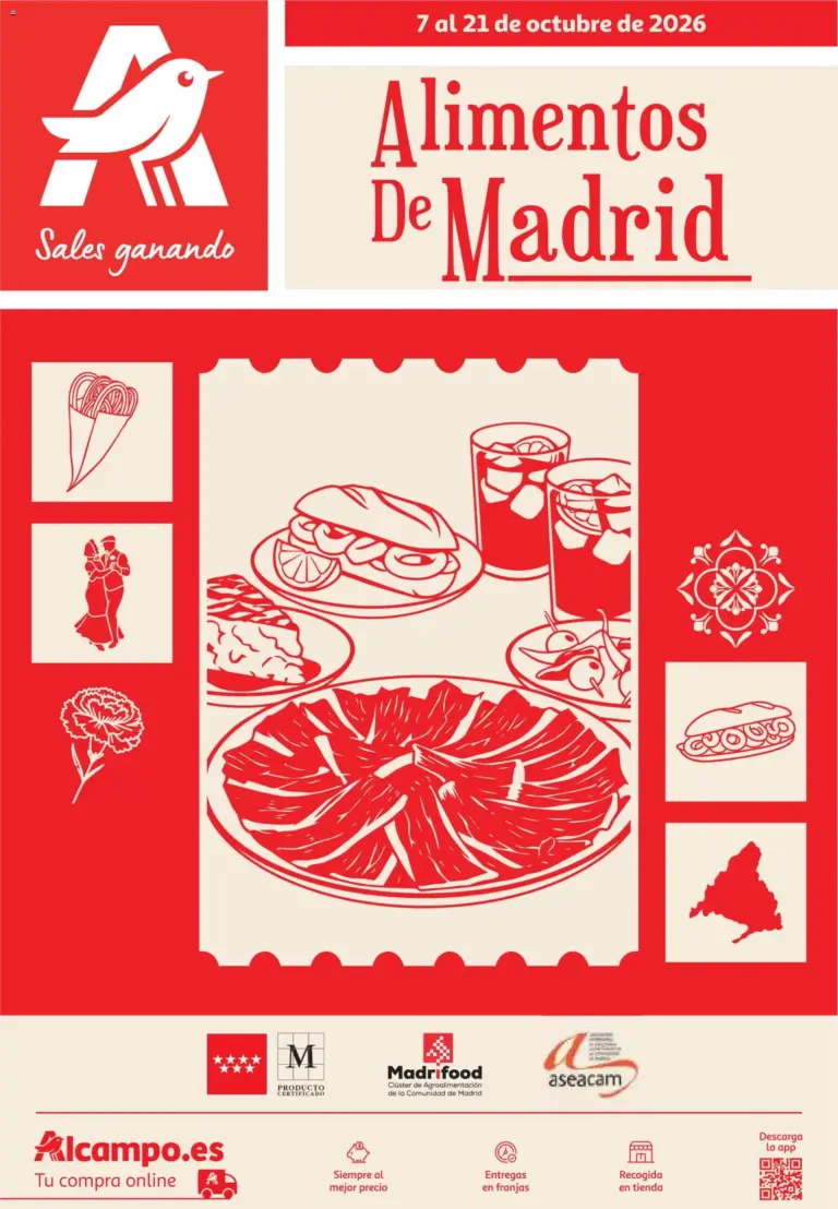 Alcampo alimentos de madrid 2026 07/10/2026 - 21/10/2026
