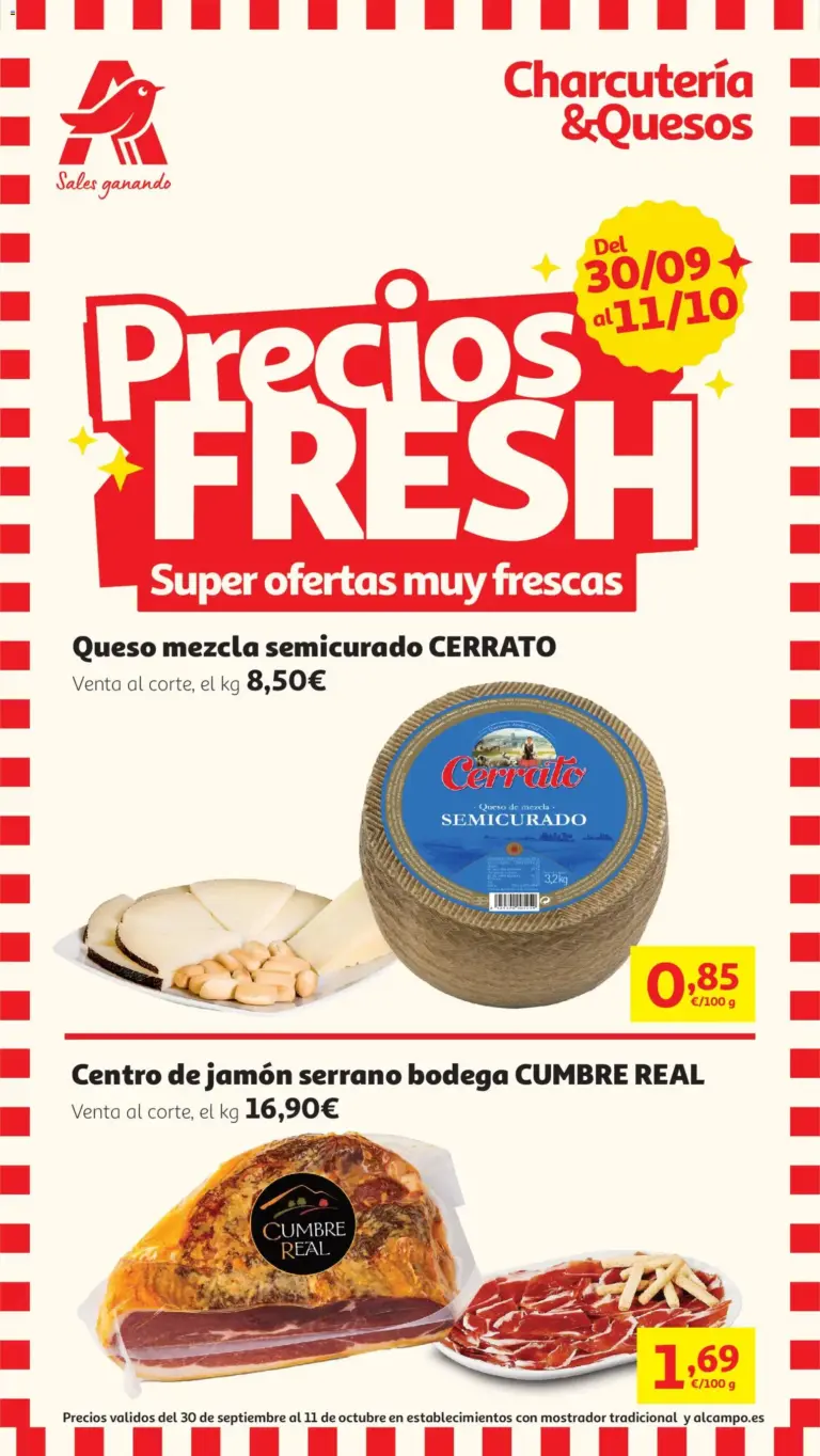 Alcampo charcu y quesos 30/09/2026 - 11/10/2026