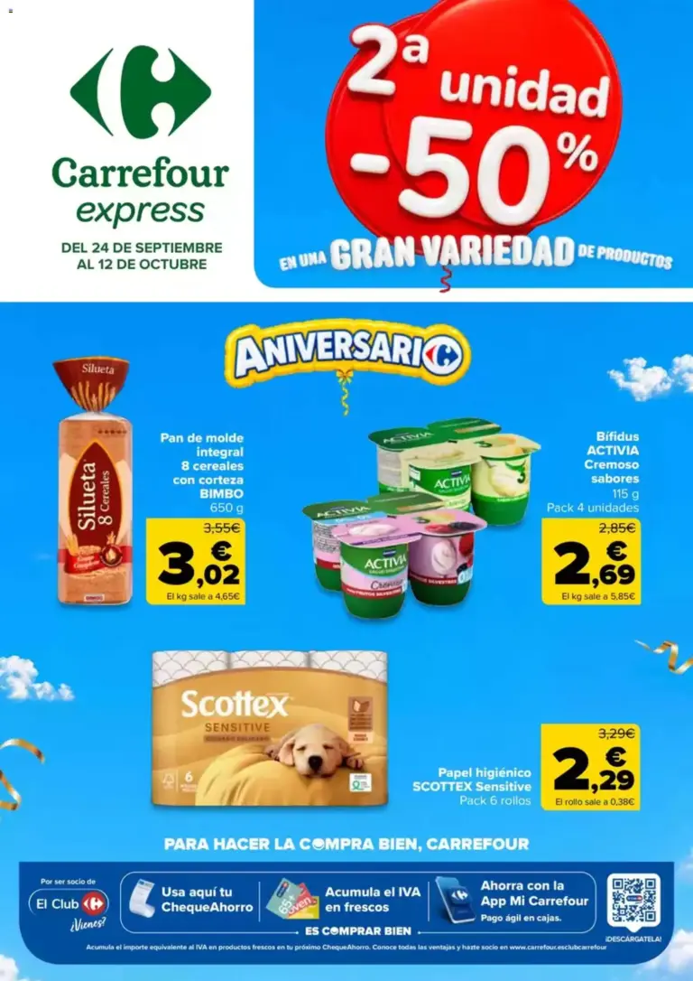 Carrefour express folleto 24/09/2026 - 12/10/2026