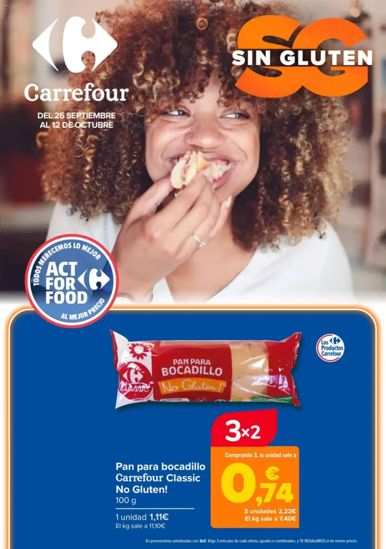Carrefour sin gluten del 25/09/2026
