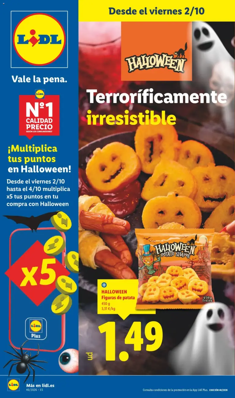 Lidl folleto halloween del 02/10/2026