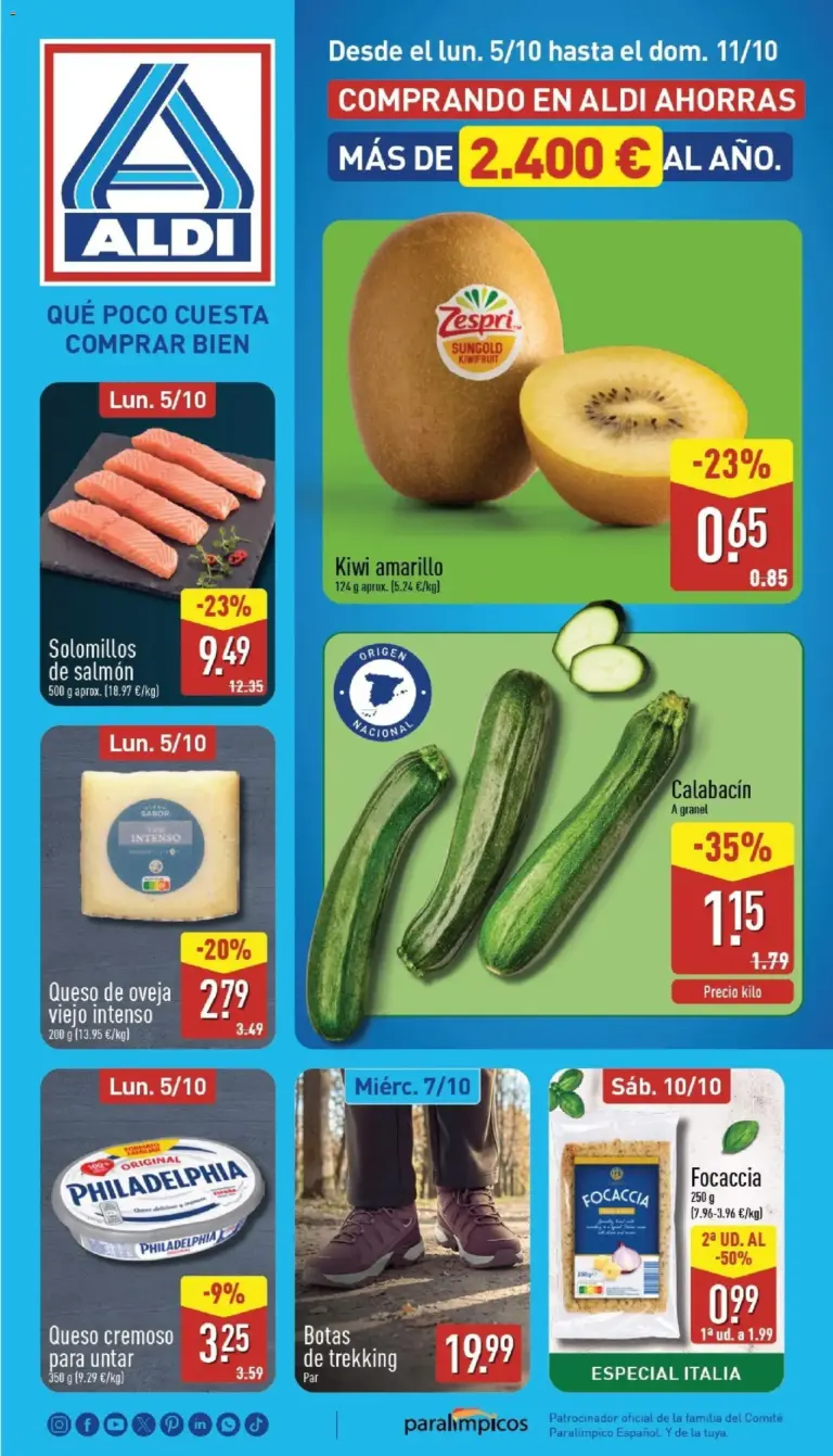 Aldi folleto península del 05/10/2026