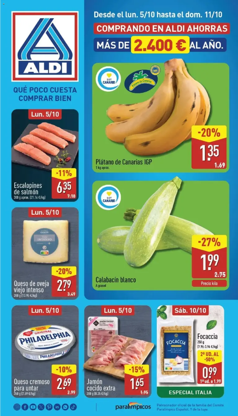 Aldi folleto canarias del 05/10/2026