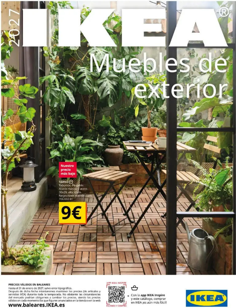 Ikea - muebles de exterior del 01/09/2026