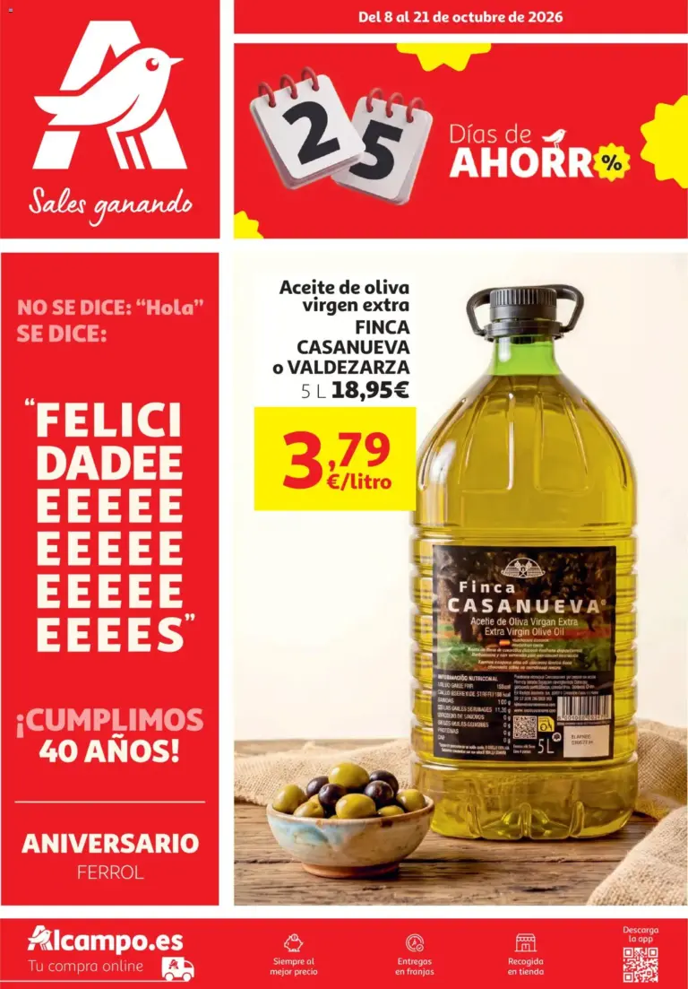 Alcampo hg ferrol 08/10/2026 - 21/10/2026