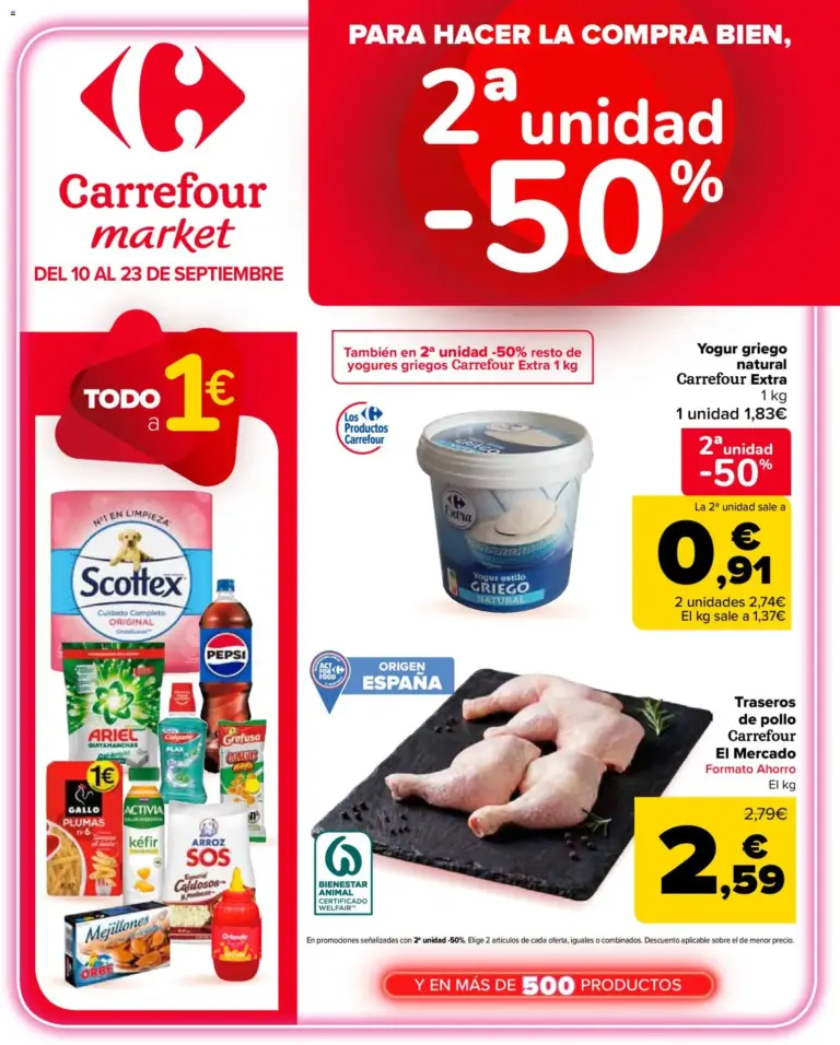 Carrefour market folleto 10/09/2026 - 23/09/2026