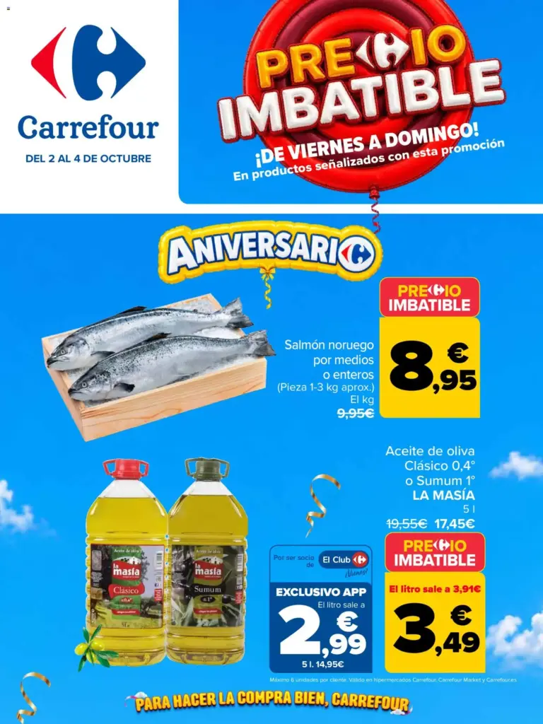 Carrefour precio imbatible del 02/10/2026