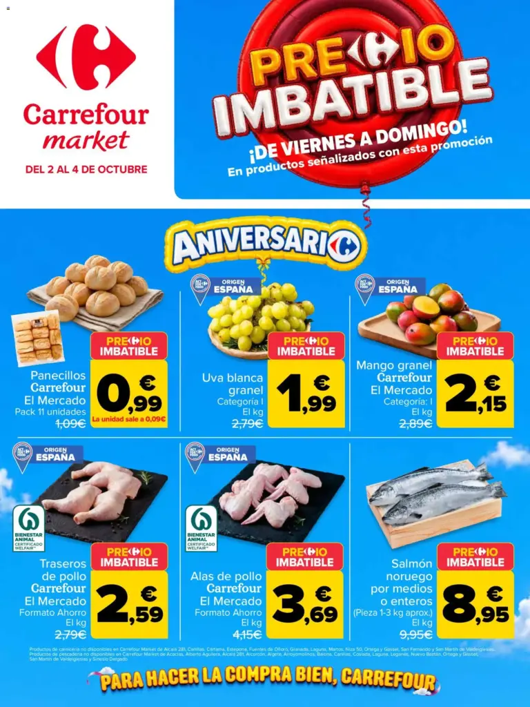 Carrefour market precio imbatible 02/10/2026 - 04/10/2026
