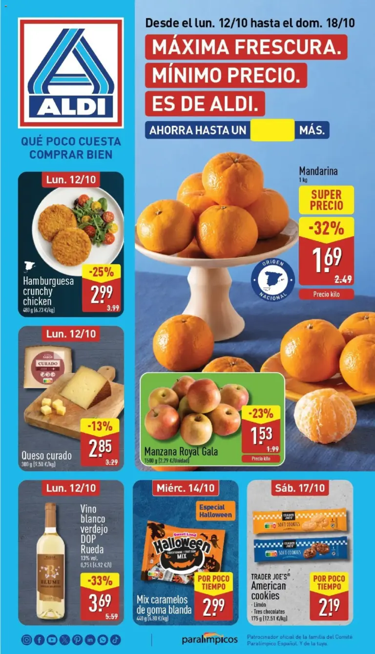 Aldi folleto canarias del 12/10/2026