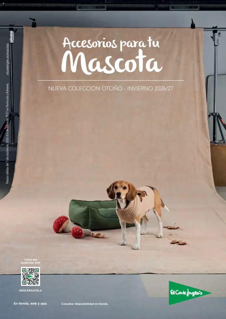 El corte inglés mascota 01/10/2026